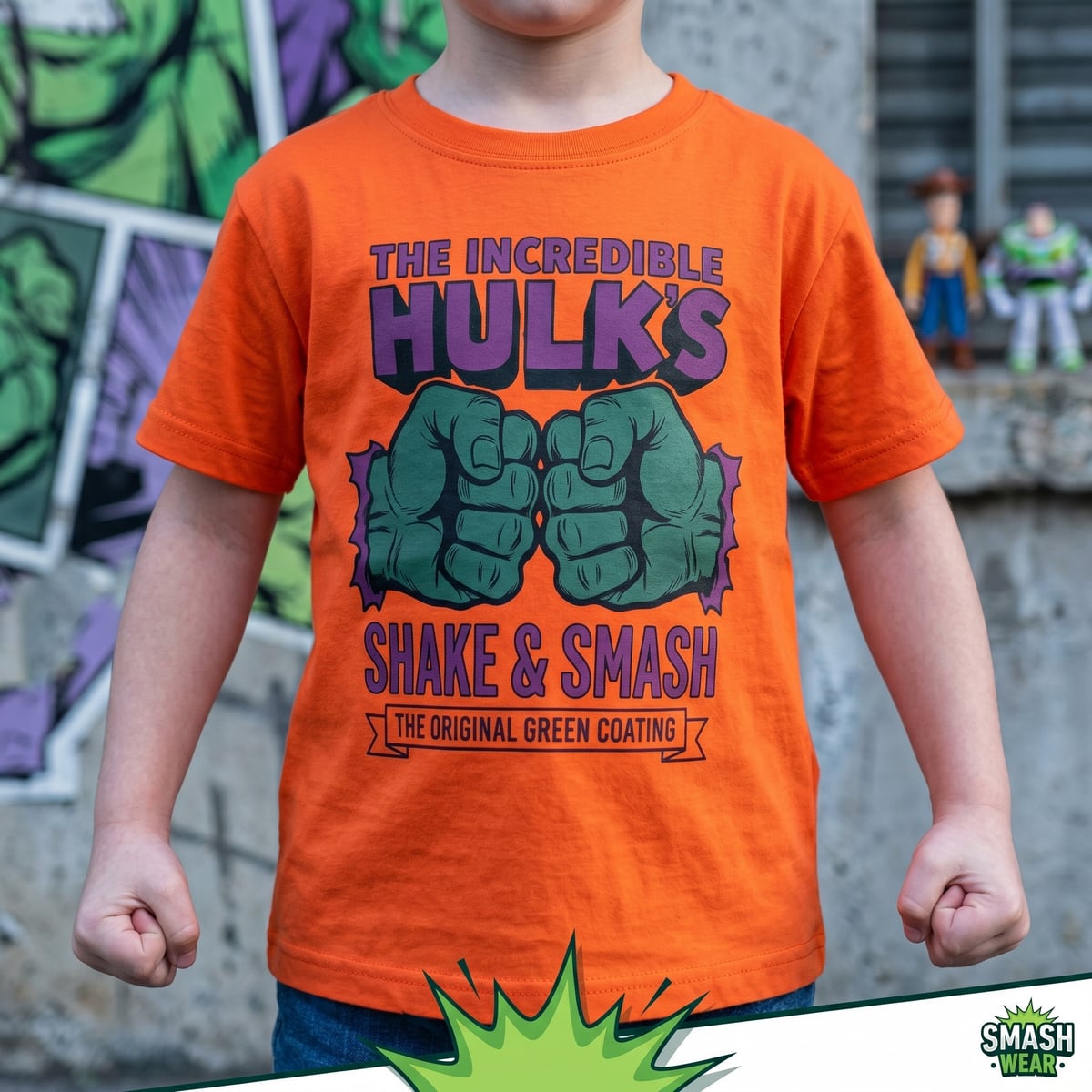 Remera Hulk Shake&Bake Niño