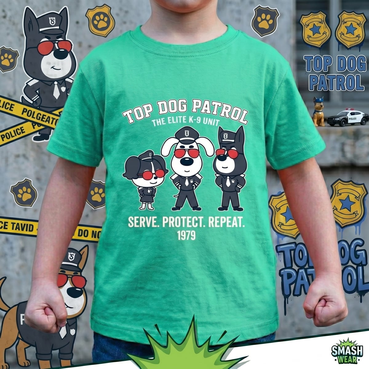 Sheriff Labrador Aqua Green